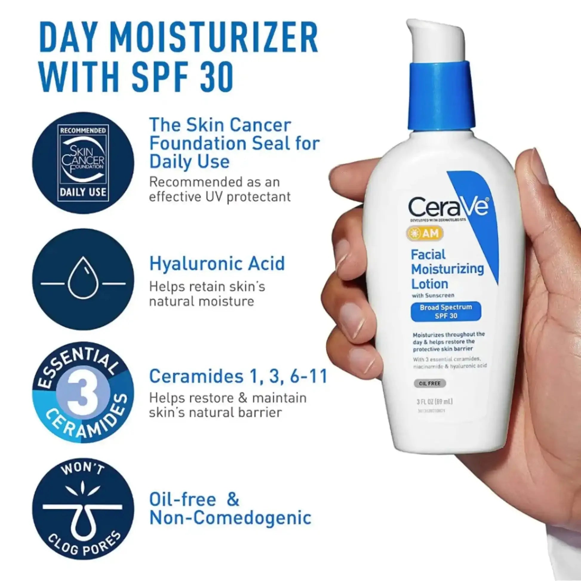 CeraVe Vit C Facial Moisturizing Lotion, 200ML, 1 Pc, Barrier Protection Herskin.PK