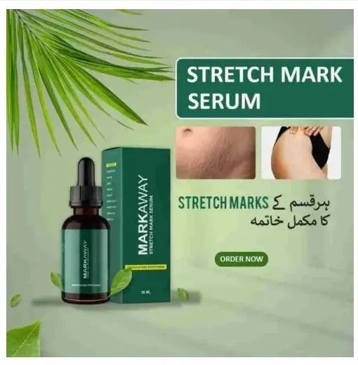 Markaway Stretch Mark Serum Herbal Formula for Scars & Skin Elasticity 30ml Nourishing, Repairing & Firming Skin Treatment Herskin.PK