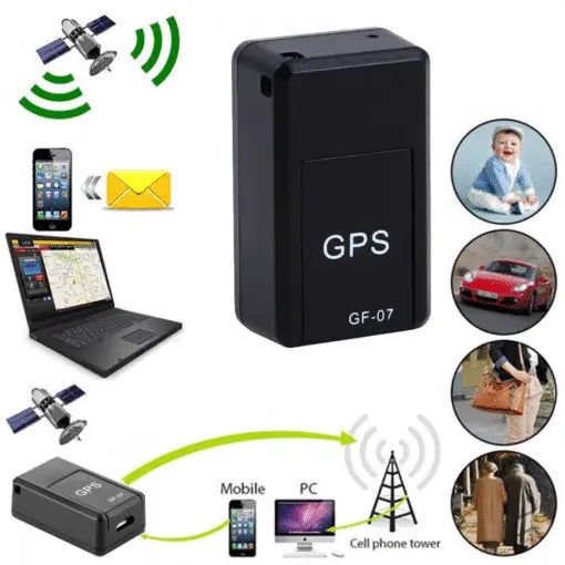 Mini GPS Tracker GF-07 – Real Time Vehicle & Personal Tracking Device with USB Cable Herskin.PK